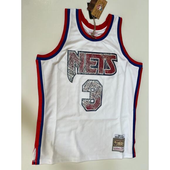Mitchell & Ness New Jersey Nets Jersey Mens Drazen Petrovic NBA Swingman Size L - Picture 9 of 9